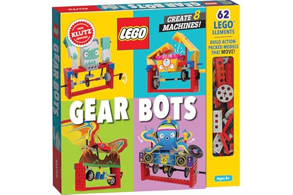 Klutz Lego Gear Bots Science/STEM Activity Kit for 8-12 years