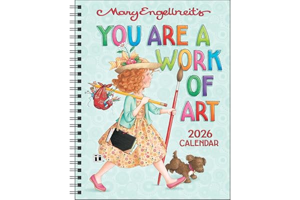 Mary Engelbreit's You Are a Work of Art 2026 Monthly/Weekly Planner Calendar