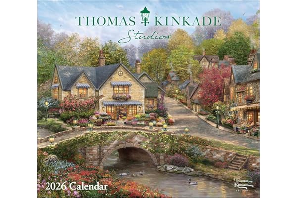 Thomas Kinkade Studios 2026 Deluxe Wall Calendar