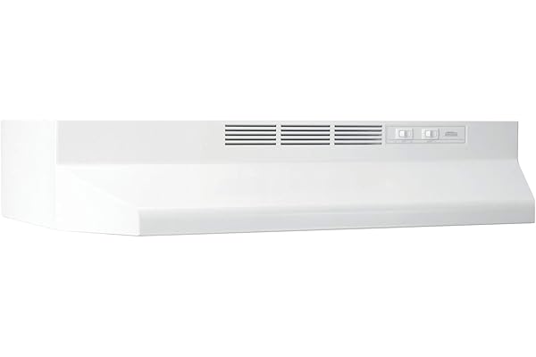 Broan-NuTone 413001 Non-Ducted Ductless Range Hood with Lights Exhaust Fan for Under Cabinet, 30-Inch, White