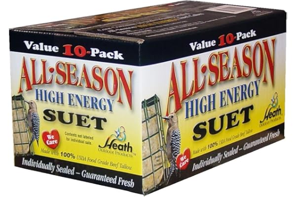 Heath Outdoor Products birds DD4-10 All Season High Energy Suet Cake, Case Of 10