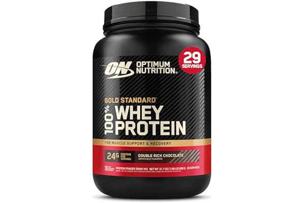 Optimum Nutrition Gold Standard 100% Whey Protein Powder, Double Rich Chocolate 1.98 Pound (Packaging May Vary)