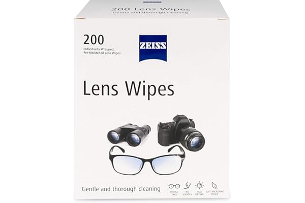 ZEISS Pre-Moistened Lens Cleaning Wipes, 200 Count