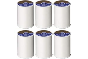 Coats & Clark Dual Duty All Purpose Thread 400 Yards White 230-1 (6-Pack)