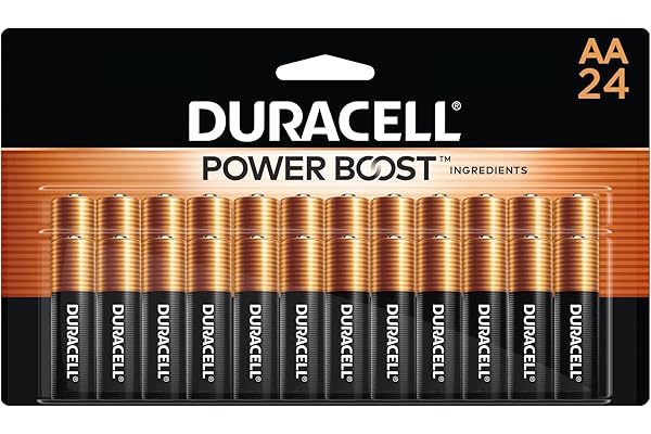Duracell Coppertop AA Batteries with Power Boost Ingredients, 24 Count Pack Double A Battery with Long-lasting Power, Alkalin