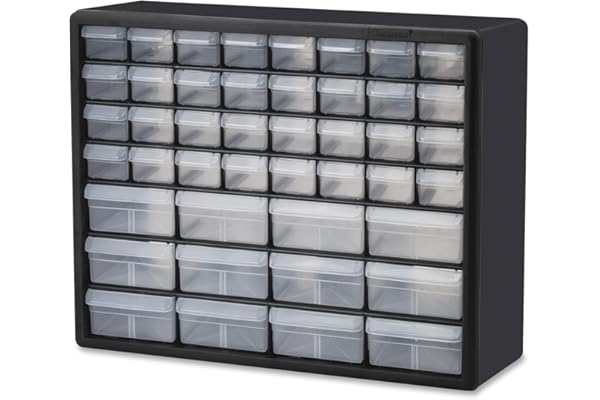 Akro-Mils 44-Drawer Plastic Drawer Storage Cabinet for Garage Organization, Bead Organizer, Building Bricks Storage, Teacher
