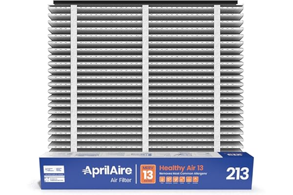 AprilAire 213 Replacement Filter for AprilAire Whole House Air Purifiers - MERV 13, Healthy Home Allergy, 20x25x4 Air Filter