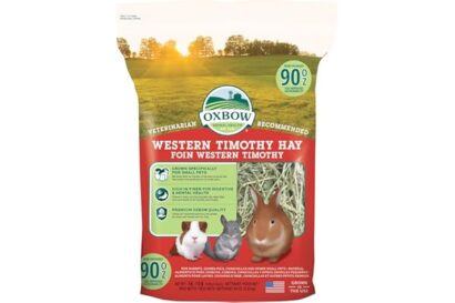 Oxbow Western Timothy Hay, Guinea Pig Hay, Small Pet Bunny Supplies, All Natural Grass for Guinea Pig, Bunny, Chinchilla & Ha