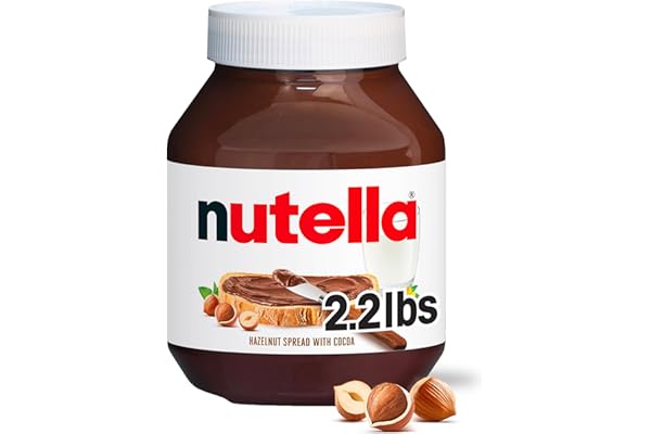 Nutella Hazelnut Spread with Cocoa, Creamy Hazelnut Spread, Breakfast Favorite, 35.3 oz Jar