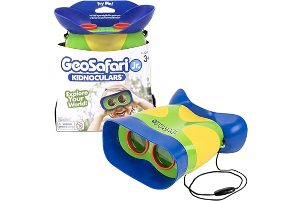 Educational Insights GeoSafari Jr. Kidnoculars, Binoculars for Toddlers & Kids, Easter Basket Stuffers for Kids, Gift for Tod