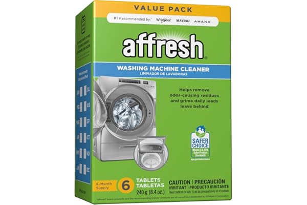 Affresh Washing Machine Cleaner, Cleans Front Load and Top Load Washers, Including HE, 6 Tablets