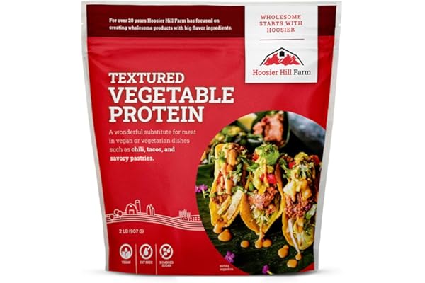 Hoosier Hill Farm Textured Vegetable Protein, 2LB (Pack of 1)