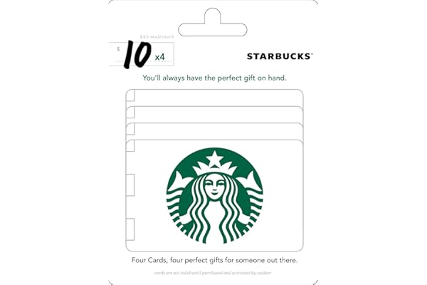 Starbucks $10 Gift Cards (4-Pack)
