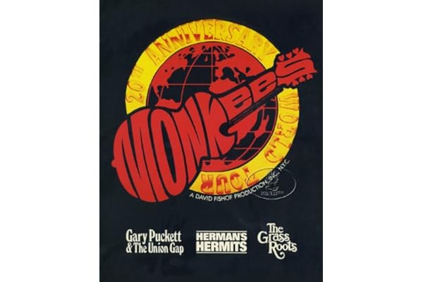 The Monkees 1986 20Th Anniversary Tour Concert Program Programme Grass Roots