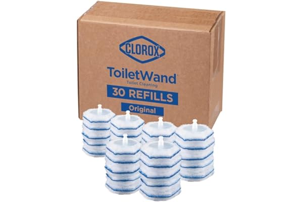 Clorox ToiletWand Disinfecting Refills, Disposable Wand Heads, 30 Count (Package May Vary)