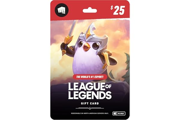 League of Legends $25 Gift Card - NA Server Only [Online Game Code]