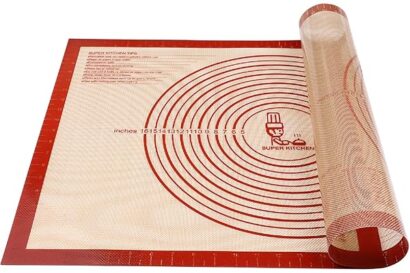 Non-slip Silicone Pastry Mat Extra Large with Measurements 28''By 20'' for Silicone Baking Mat, Counter, Dough Rolling, Oven