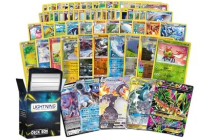 50 Pokemon Cards Plus 1 Ultra Rare Legendary Pokemon Card | Bundle with LCC Deck Box