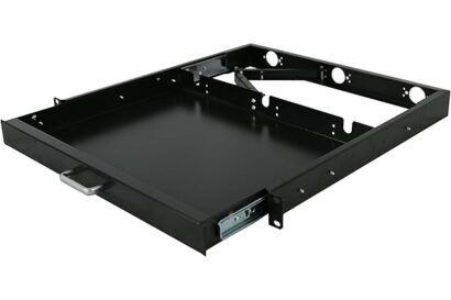 RAISING ELECTRONICS 1U Rack Mount Sliding Keyboard Tray Cantilever for Server Data Network Rack