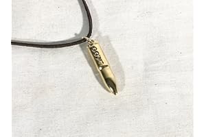 007 James Bond, Collectors Gold Bullet Pendant with 007 Gun Logo