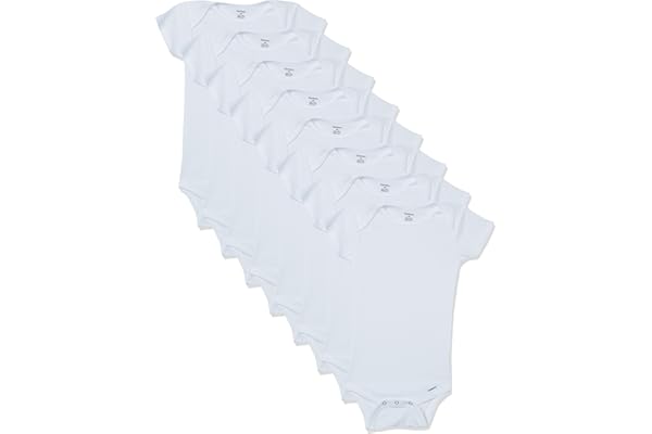 Gerber unisex-baby 8-pack Short Sleeve Onesies Bodysuits