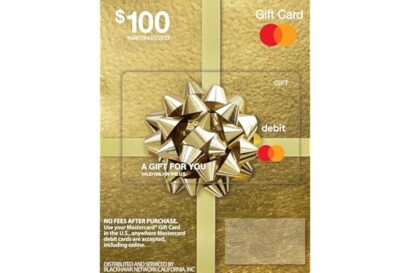 $100 Mastercard Gift Card (plus $5.95 Purchase Fee)