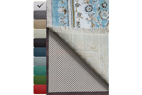 Veken Non Slip Rug Pad Gripper 8 x 10 Feet Extra Thick Pads for Any Hard Surface Floors, Keep Your Rugs Safe and in Place, Un