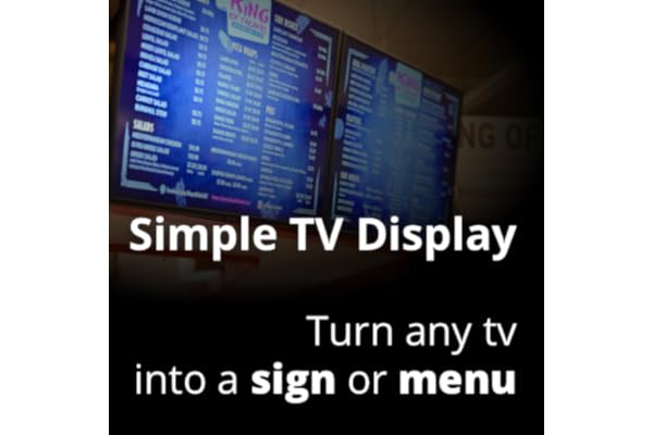 Simple TV Display (No Sleep Webpage TV)
