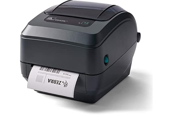 Zebra - GK420t Thermal Transfer Desktop Printer for Labels, Receipts, Barcodes, Tags, and Wrist Bands - Print Width of 4 in -