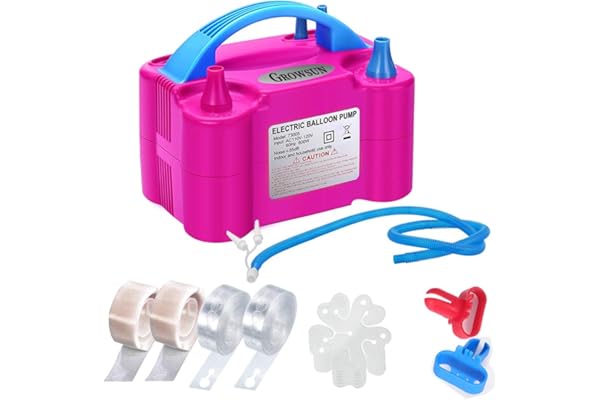 Growsun Balloon Pump Electric 110V 600W Balloon Garland Arch Kit Air Blower Inflator for Party Balloons Decoration Baby Showe