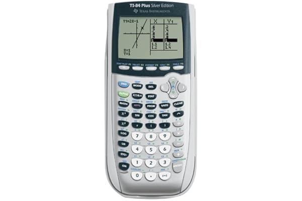 Texas Instruments TI-84 Plus Silver Edition Graphing Calculator, Silver (Renewed)