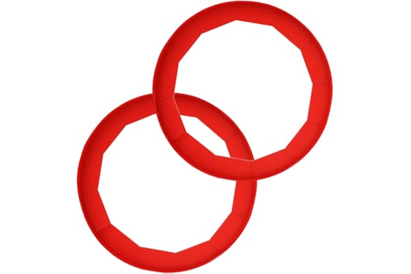 Antenda Adjustable Silicone Pie Crust Shields - Baking Protectors Cover Ring Fits 8-11.4 Inch Pies