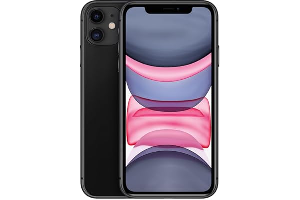 Apple iPhone 11, 64GB, Black - Unlocked (Renewed)