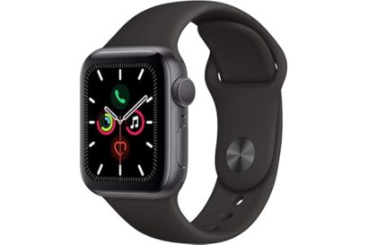 Apple Watch Series 5 (GPS, 44MM) - Space Gray Aluminum Case with Black Sport Band (Renewed)