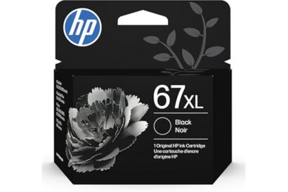 HP 67XL Black High-Yield Ink Cartridge Printers | Works with Printer Series: DeskJet 1255, 2700, 4100, Envy 6000, 6400 Series