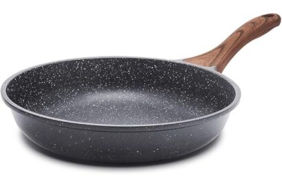 SENSARTE Nonstick Frying Pan Skillet, Swiss Granite Coating Omelette Pan, Healthy Stone Cookware Chef's Pan, PFOA Free (8/9.5