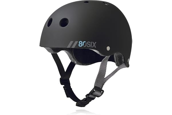 80SIX Triple Certified Multisport Helmet - Ideal for Bike, Scooter, Skateboard, Roller Skate and Inline Skate