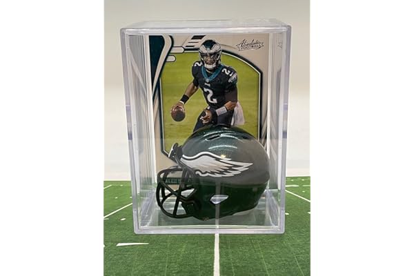 Philadelphia Eagles NFL Helmet Shadowbox w/Jalen Hurts card