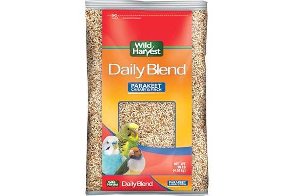 Wild Harvest Daily Blend Nutrition Diet For Parakeet, Canary And Finch 10 Pounds
