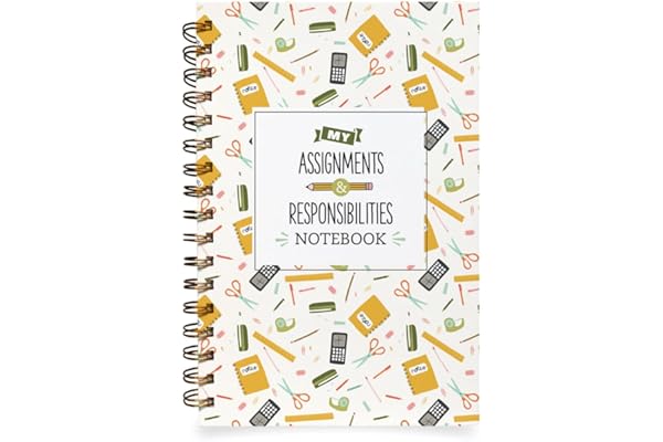 Nuts & Bolts Paper Co Homework Planner for Kids in Elementary, Middle School and High School - Undated Weekly and Daily Pages
