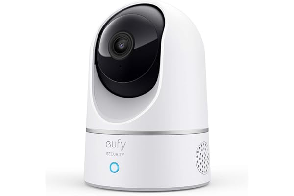eufy Security 2K Indoor Cam Pan & Tilt, Plug-in Security Indoor Camera with Wi-Fi, IP Camera, Human & Pet AI, Voice Assistant