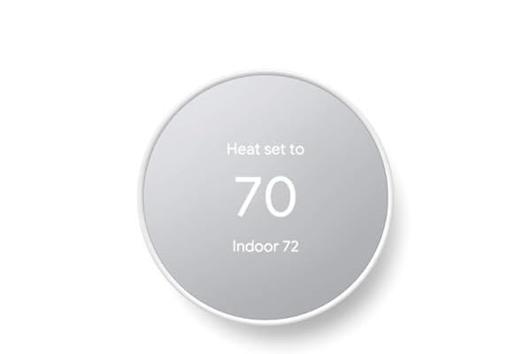 Google Nest Thermostat - Smart Thermostat for Home - Programmable Wifi Thermostat - Snow