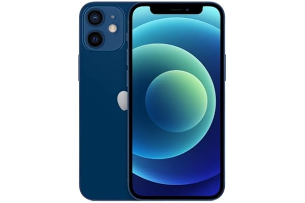 Apple iPhone 12 Mini, 64GB, Blue - Unlocked (Renewed)