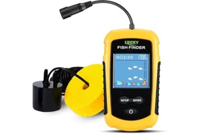 LUCKY Kayak Portable Fish Depth Finder Water Handheld Fish Finder Sonar Castable Kayak Boat Fishfinder Transducer Fishing LCD