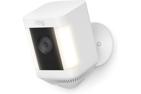 Ring Spotlight Cam Plus, Battery (newest model), Home or business security with HD video, Two-Way Talk, Color Night Vision, a