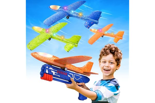Fuwidvia 3 Pack Airplane Launcher Toys, 13.2