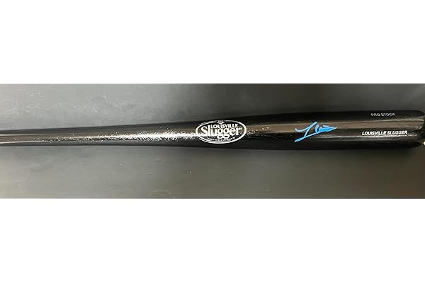 Luis Pena Milwaukee Brewers Autographed Signed Black Baseball Bat Beckett WITNESS Hologram