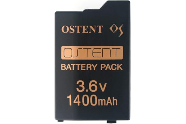 OSTENT Real 1400mAh 3.6V Lithium Ion Li-ion Polymer Rechargeable Battery Pack Replacement Upgraded Version for Sony PSP 2000/