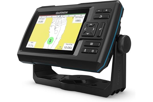 Garmin Striker Vivid 5cv, Easy-to-Use 5-inch Color Fishfinder and Sonar Transducer, Vivid Scanning Sonar Color Palettes (010-
