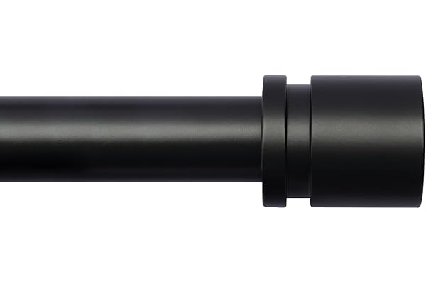 Byondeth Curtain Rods for Windows 16 to 144 Inches Adjustable Length 1 Inch Diameter Window Curtain Rod with Aluminium Finial